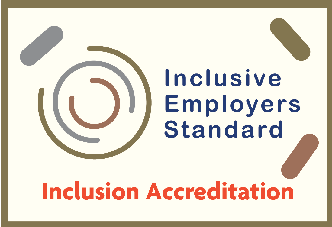 Logo and accreditation for the Inclusive Employers Standard